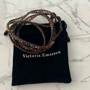 Victoria Emerson Wrap Bracelet Brown Tones Fall  Fashion
